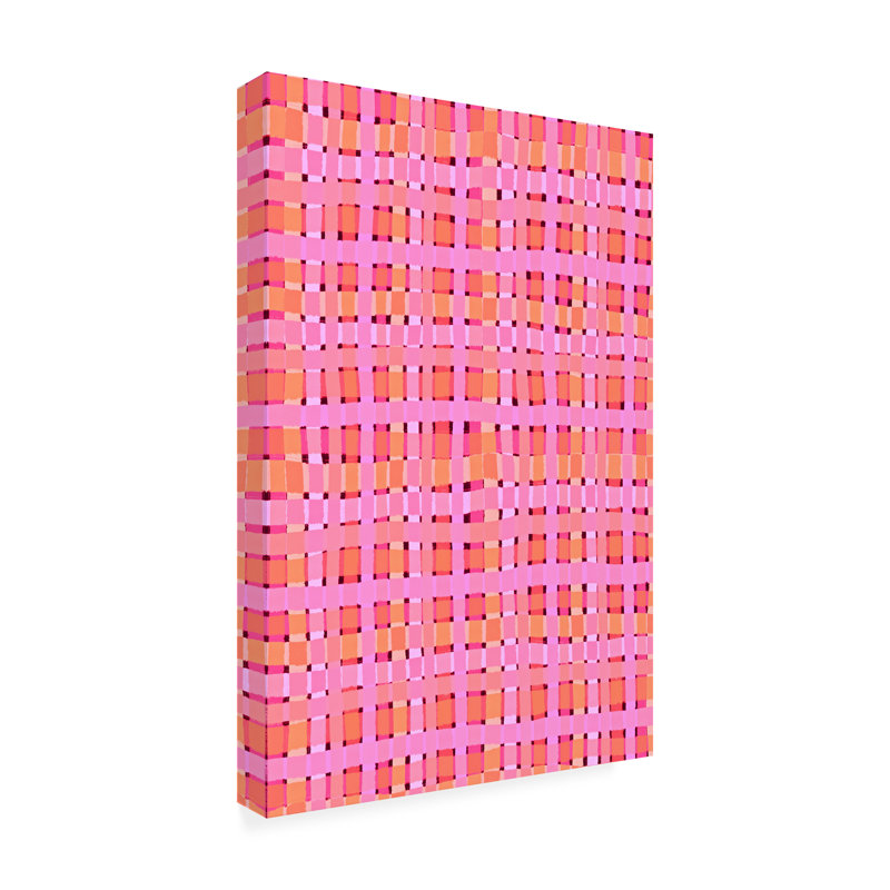 Somerford Pink Plaid, 24" H x 16" W x 2" D