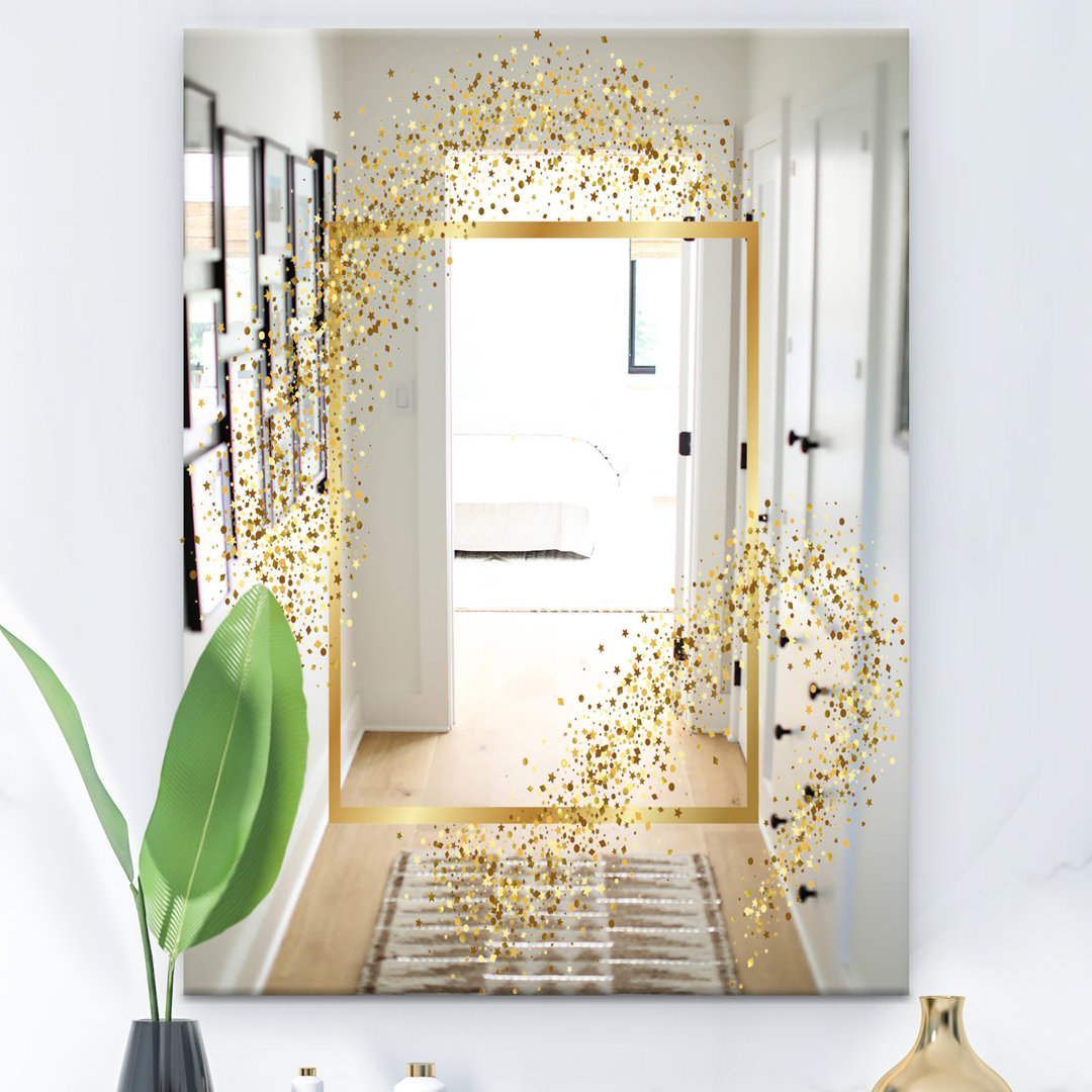 Capital Gold Sparkle 22 - Glam Mirror - Modern Wall Mirror East Urban Home 