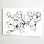 Dessin de fleur par Albena Hristova - reproduction d'art sur toile tendue-26146768