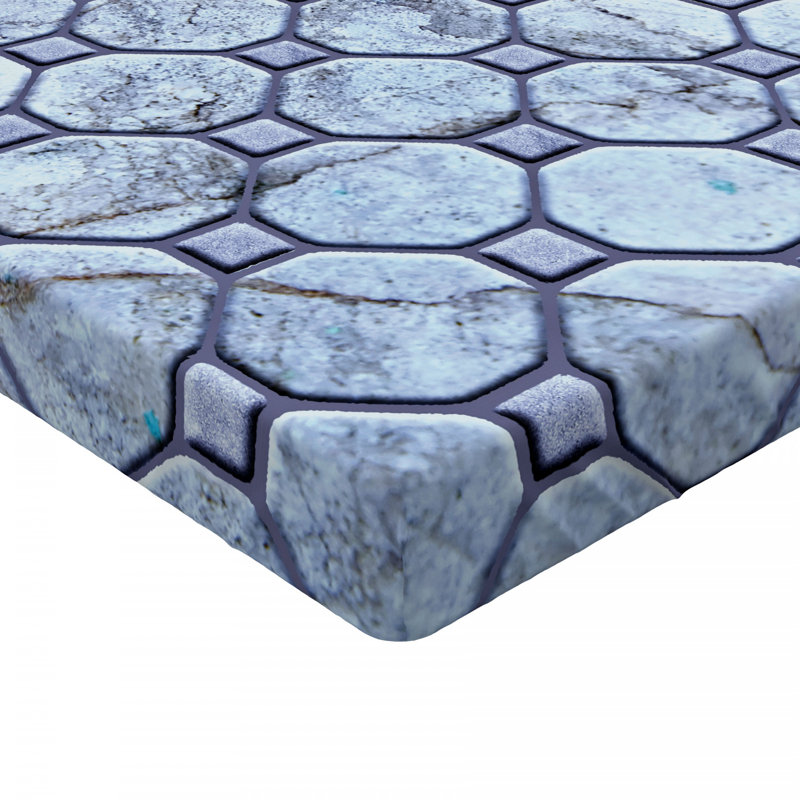 Microfiber Geometric Fitted Sheet, Full Fitted Sheet