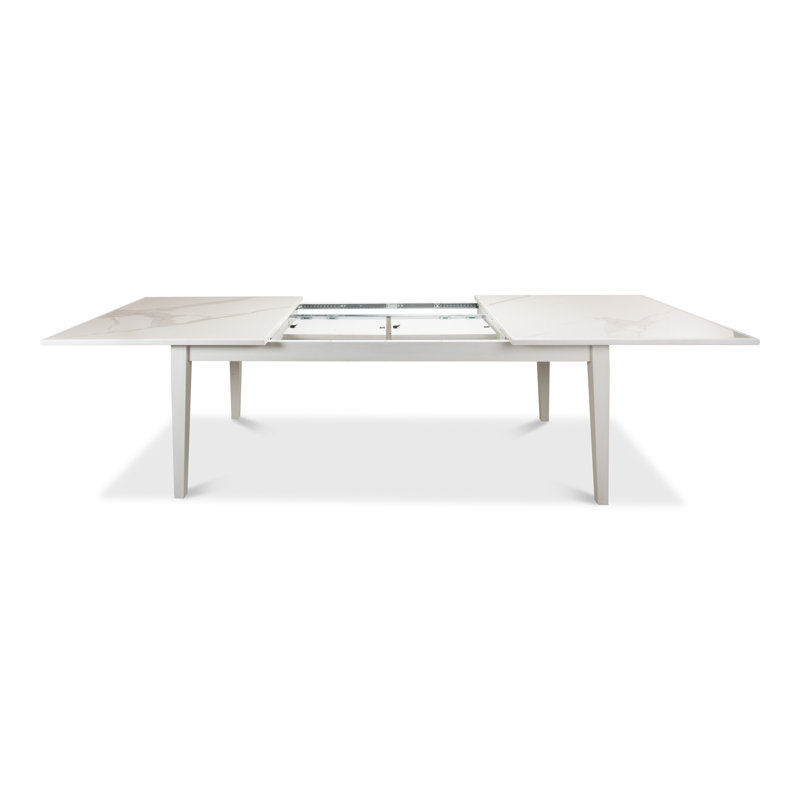 Butterfly Leaf Dining Table, Porcelain White, Cortina White