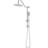 Dual Shower Head With 10" Rain & Handheld - Stable Water Flow Brushed Nickel System And Discoloration Prevention