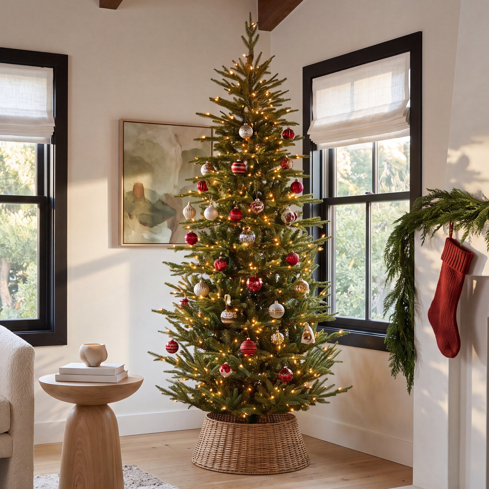 7.5' Pre-Lit Fir Tree