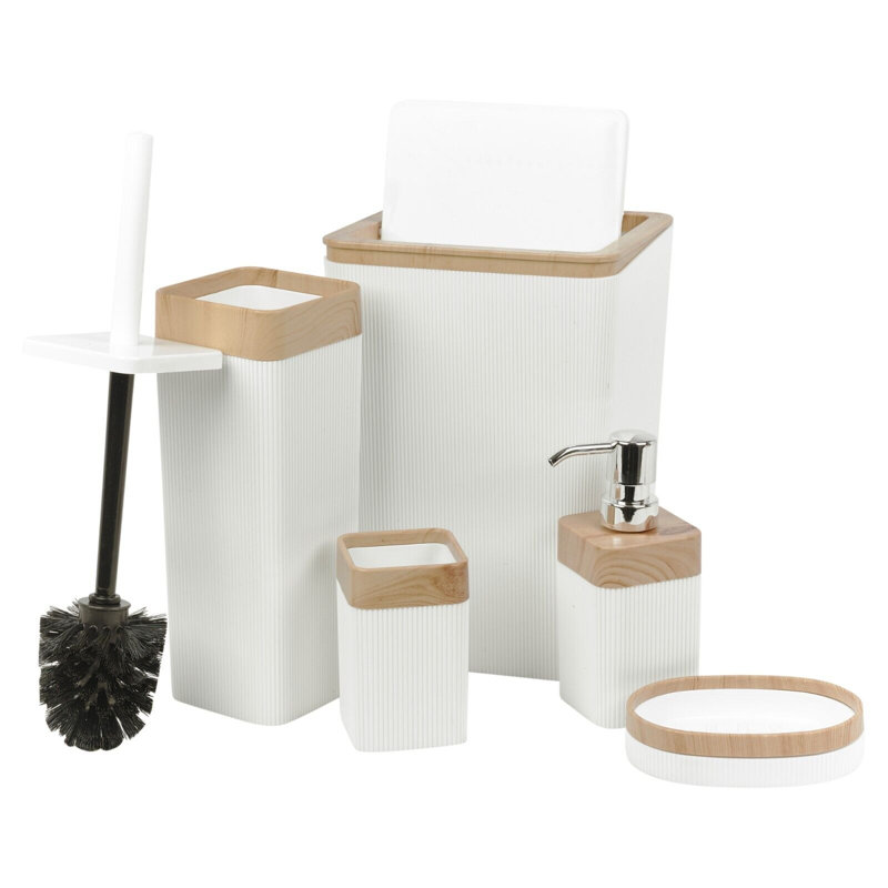 Nirgun Bathroom Accessory Set, White