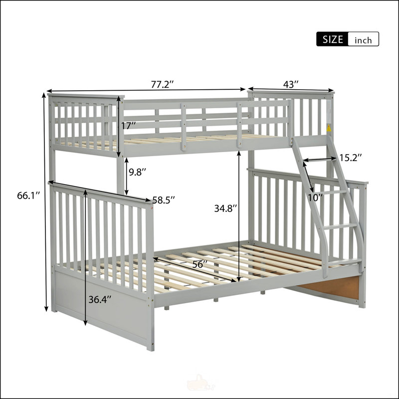 Twin Over Full Bunk Bed