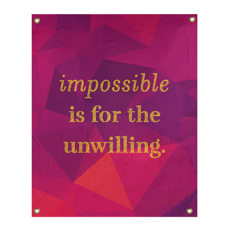 Tapisserie quote-en polyester en faux gemme, H 59 pi x l 50 po, Rubellite / or