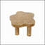 Table basse moderne de 40 pouces en forme de nuage, équipée de 4 pieds ronds pour assurer la stabilité structurelle, convenant à la décoration du salon, des appartements et des petits espaces avec un motif de nœuds d'arbre-130020466