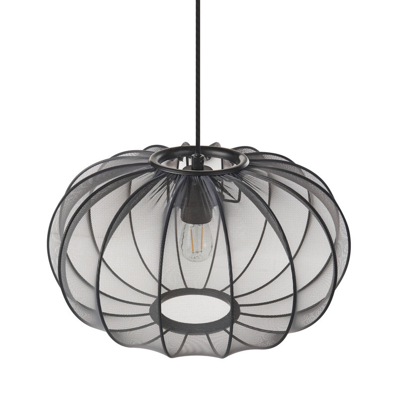 1 - Light Matte Unique/Statement Pendant, Black