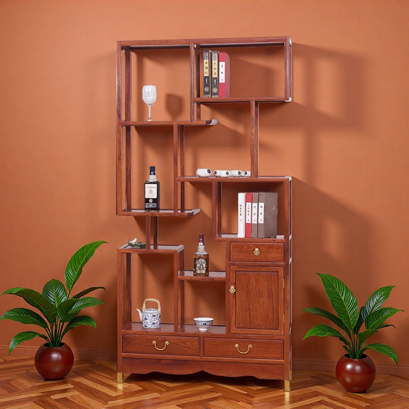 New Chinese Minimalist Style Bookcase