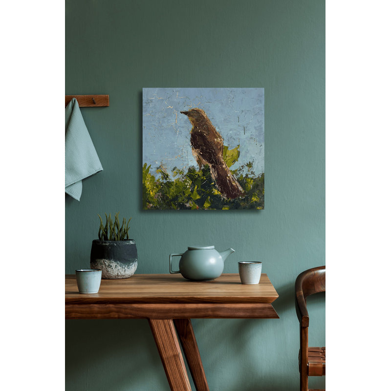 SPARROW - Unframed Print on Canvas, 20" H x 20" W x 1" D, Wrapped Canvas
