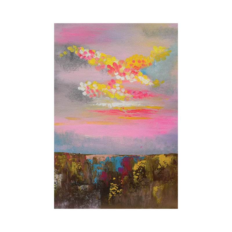 Pink Dreamland by Amita Dand - Wrapped Canvas Print, 20.32 cm H x 30.48 cm W