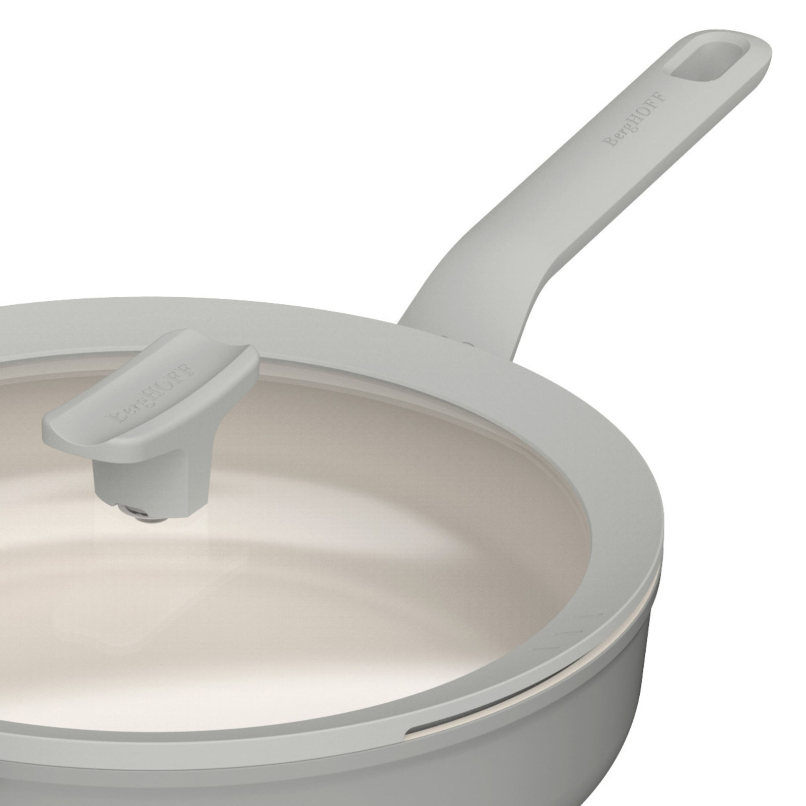 3.1 Quarts Non-Stick Aluminum Saute Pan, Gray