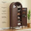 Armoire de garde-manger de 71 pouces de hauteur avec portes et tablettes-1233461269