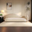 Comfortable soft sofa with solid wood frame