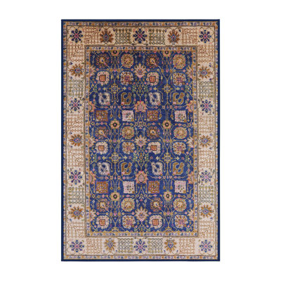 Tapis oriental brun clair / bleu Roscommon