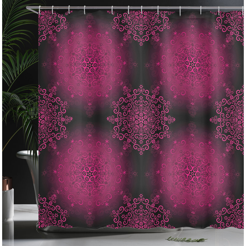 Shower Curtain with Hooks Included, 105"H x 69"W