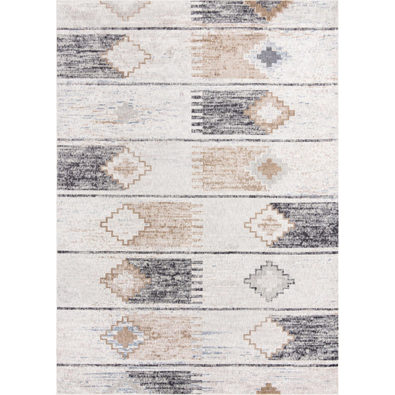 Perlita Geometric Indoor Rug, Rectangle 4' x 6'