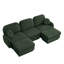 Canapé 105 po à 3 places avec 2 repose-pieds 105 po Chenille Cloud-1291458328-1291458329