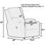 Fauteuil inclinable berçant Ericksen avec 2 porte-gobelets en acier inoxydable-70674161