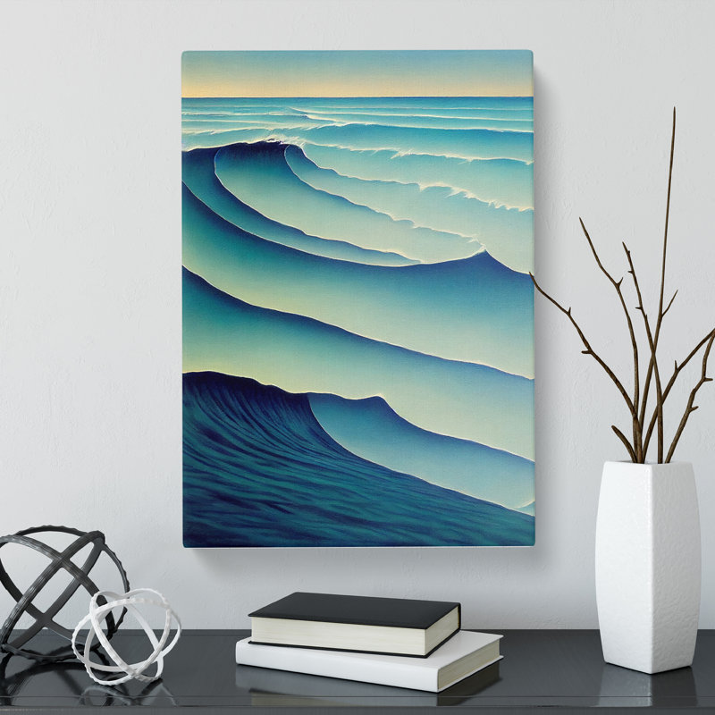 Sea View Abstract Vol.5 - Wrapped Canvas, 76cm H x 50cm W x 3cm D