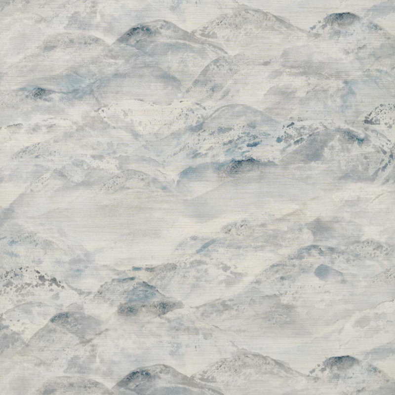 Sansui Wallpaper, Indigo Wash