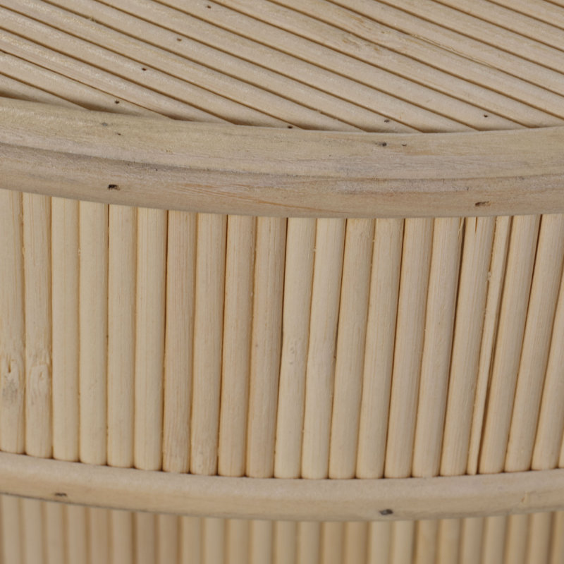 Taylor Bamboo Side Accent Table, Brown