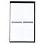 Cabine de douche noire matte de 48 po x H 76 po - Double porte coulissante moderne avec verre trempé transparent et quincaillerie pour rehausser le style de votre salle de bain