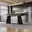 Table de salle à manger extensible de 63 à 94,5 po Glam Modern-1326678897