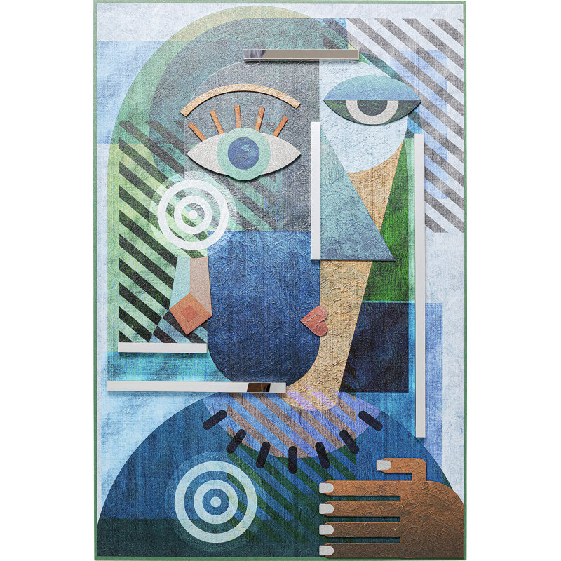 Geometric Woman - Wrapped Canvas Art Prints