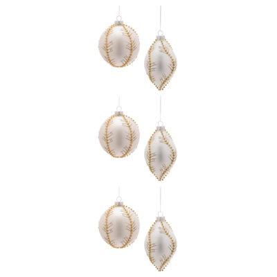 Glass Ornament Set (Set of 6)