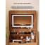 Bureau de maquillage avec panneau caché, miroir de coiffeuse avec lumières, station de charge, ensemble de coiffeuse 3 en 1 avec 3 tiroirs, coiffeuse, coiffeuse compacte avec tabouret caché, bureau de coiffeuse avec miroir et lumières-1528685555