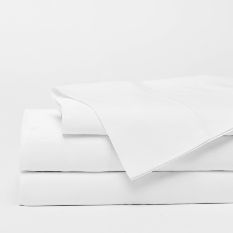 400 Thread Count Rayon Sheet Set, Split-King, White