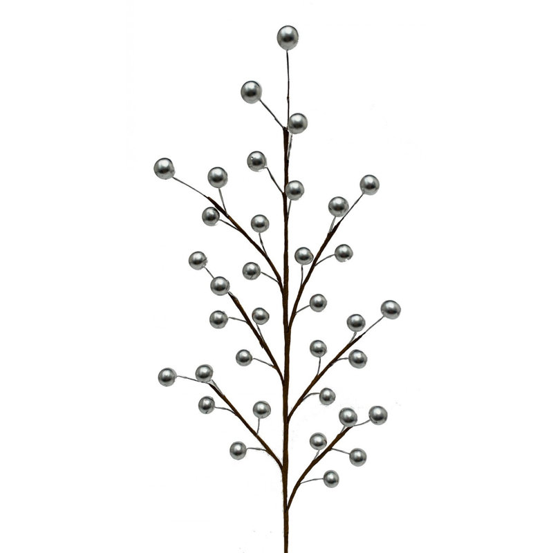 Faux plantes et arbres métalliques, Argent argent