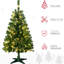 Arbre de Noël à 208 branches avec 100 options et ouvertures artificielles colorées de 4 pi