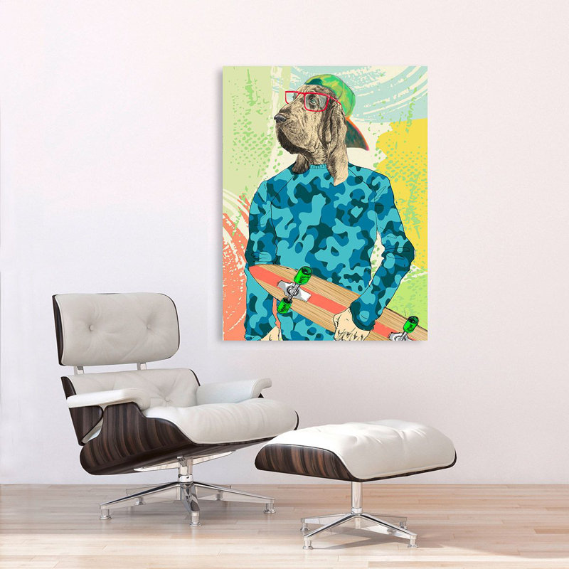 Skaterboy by Matt Spencer - Print, 70cm H x 50cm W, Wrapped Canvas