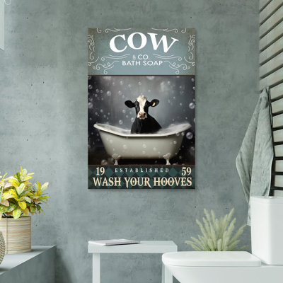 Cow Cow Soap 1, impression sur toile