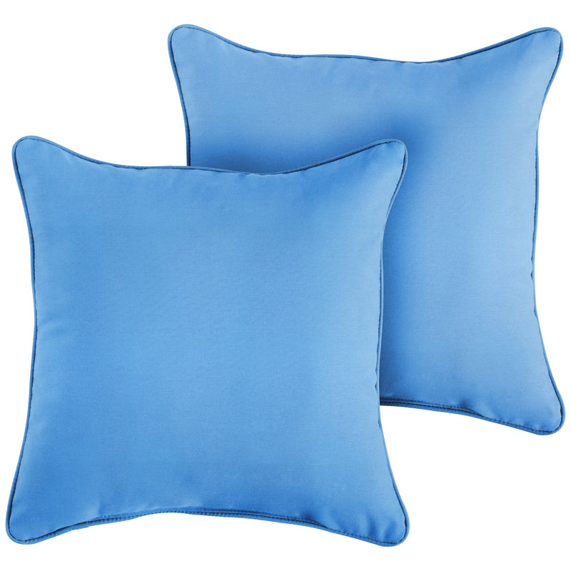 Erika Outdoor Reversible Throw Pillow, 20"H x 20"W, Canvas Capri