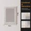 Miroir mural 18 po x 26 po en bois blanc rustique, miroir décoratif pour meuble-lavabo de chambre à coucher