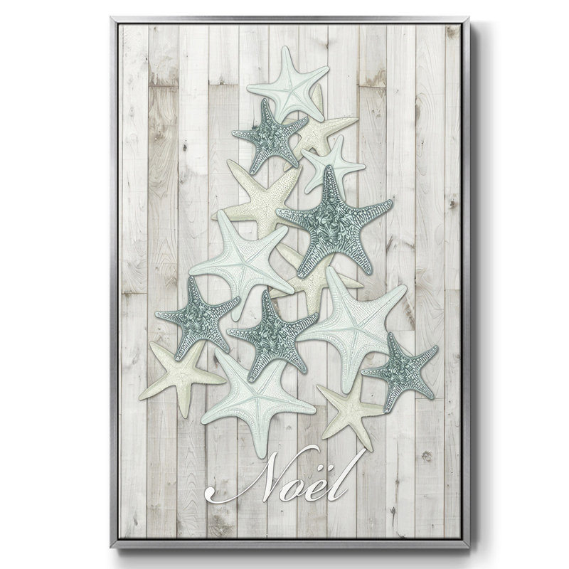 Noël côtier IV, H 41 po x l 27 po x P 1,5 po, Gris