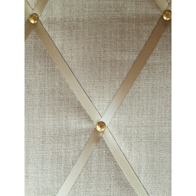 Fabric Covered, 48cm H x 40cm W, Gold/Gold