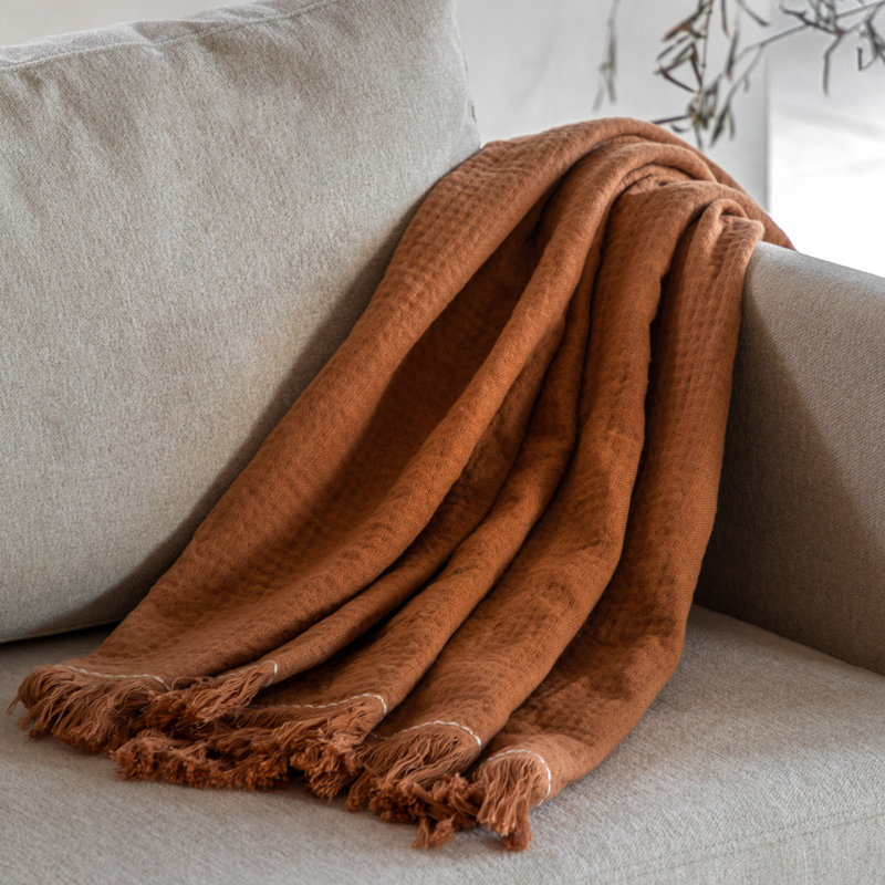 Gallery Direct Throw, Apricot