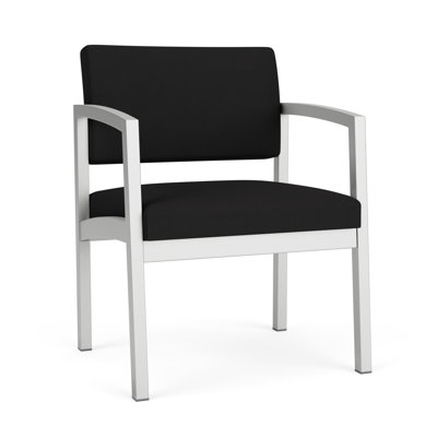 Lenox Steel Waiting Reception Oversized Guest Chair Metal Frame