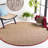 Debroh Natural / Red Fiber Seagrass Solid Color Rug-892289032