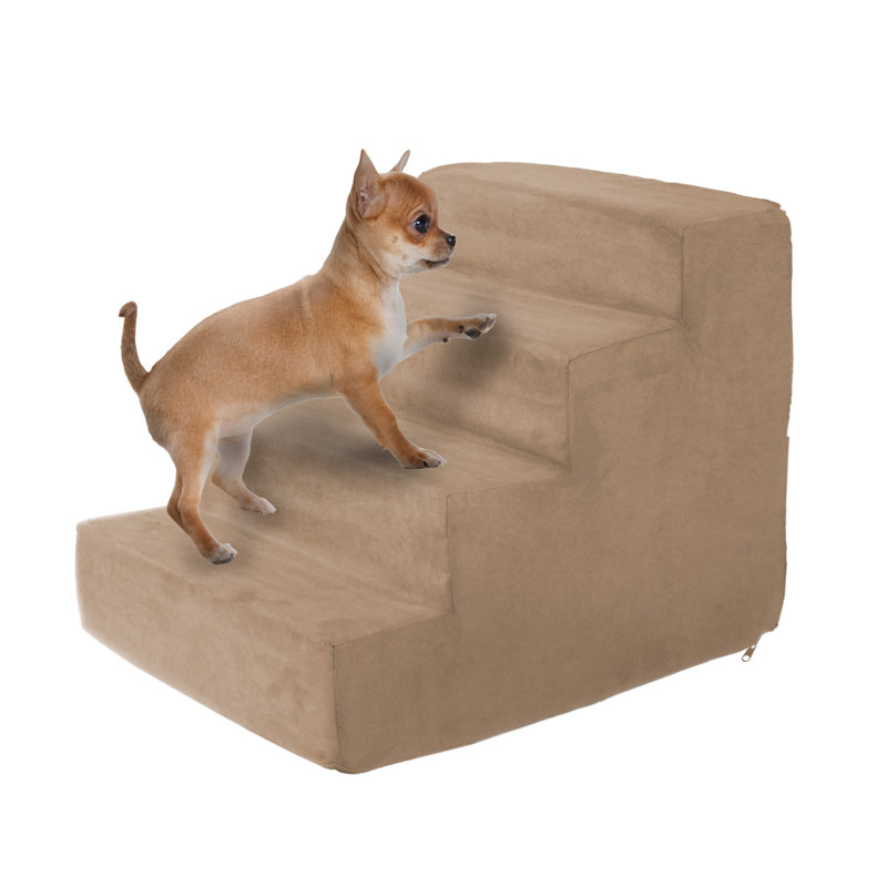 Escalier pour animaux en mousse pour petits chiens, chats, lapins et plus PETMAker (brun), Brun