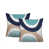 Turquoise / bleu marine / beige