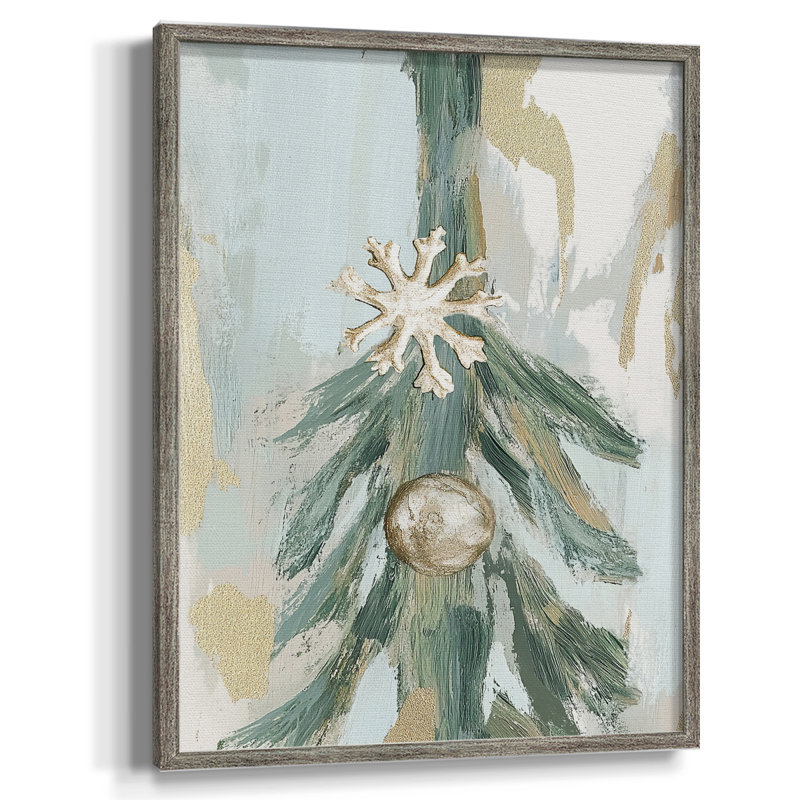 «Christmas Holiday Art» CECXL, reproduction d'art encadrée - bois massif, H 30 po x l 24 po