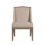 Chaise d'appoint en bois massif Alsip Linen