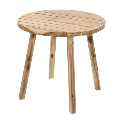 Table de salle à manger en bois massif 32 X 30 po, ambiance décontractée ronde maison 32 X 30 po, style champêtre français