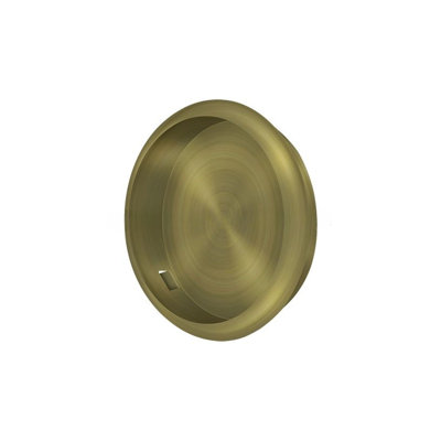 Poignée ronde Deltana 2 pi 1/2 po, chrome poli