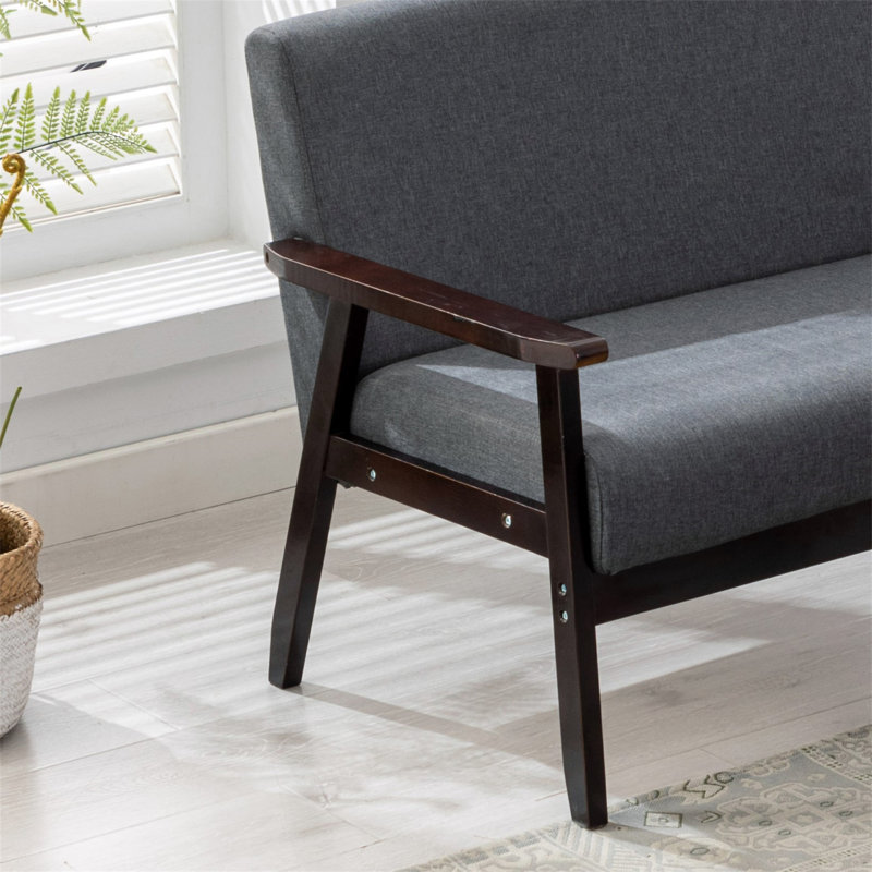 Causeuse Bahamas, Dark Gray, Espresso
